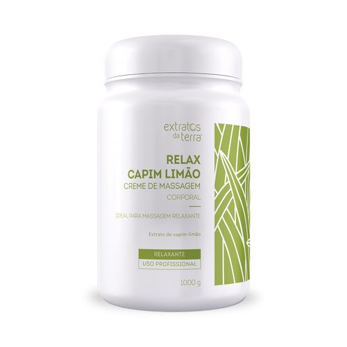 Relax capim limão creme de massagem corporal 1000 g