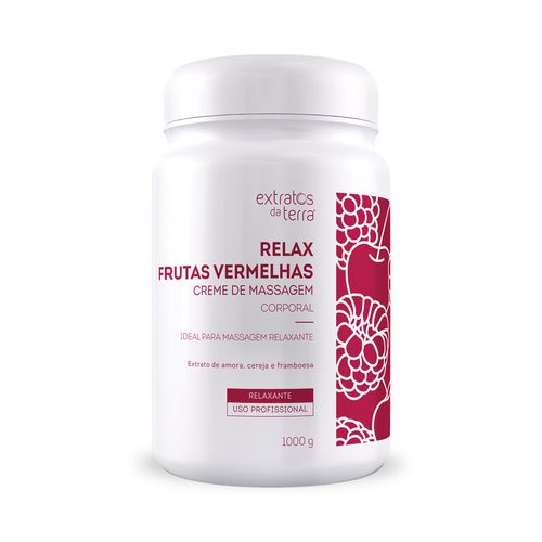 Relax frutas vermelhas creme de massagem 1000 g