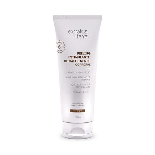 Peeling estimulante de café e nozes 180 g