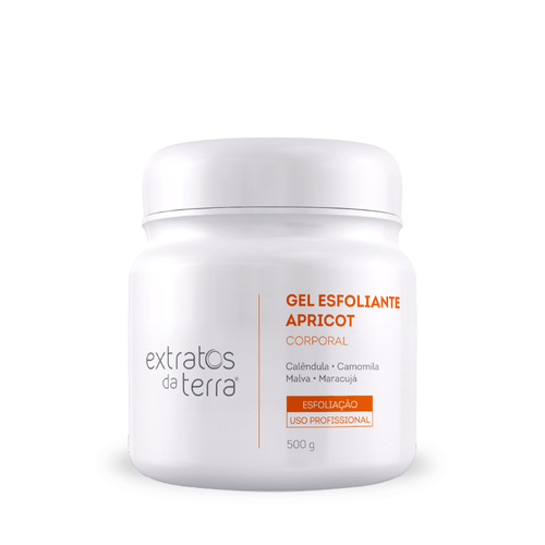 Gel esfoliante corporal com semente de apricot 500 g