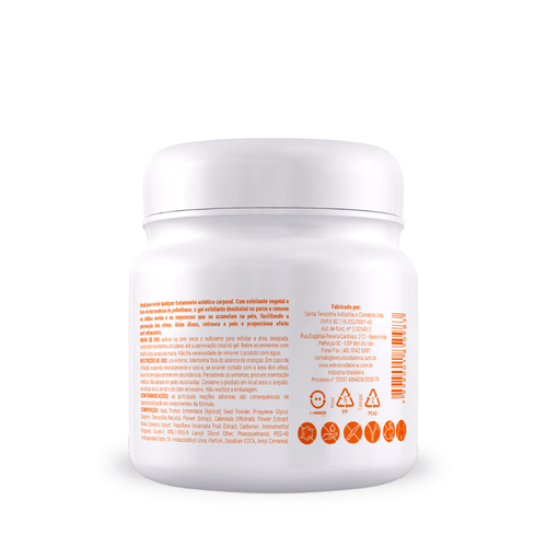 Gel esfoliante corporal com semente de apricot 500 g