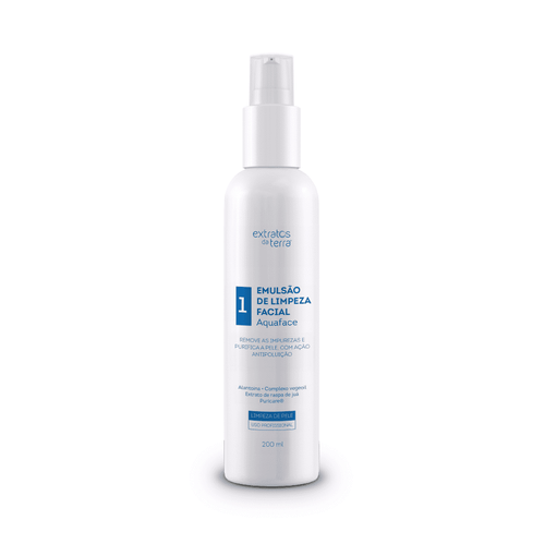 Emulsão de limpeza facial aquaface  200 ml