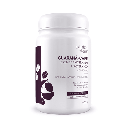 Guarana-café creme de massagem hiperêmico 1000 g