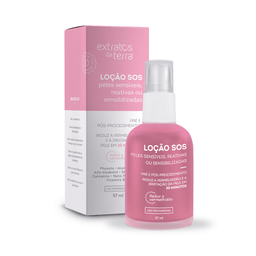 Loção Calmante SOS para peles sensíveis e reativas